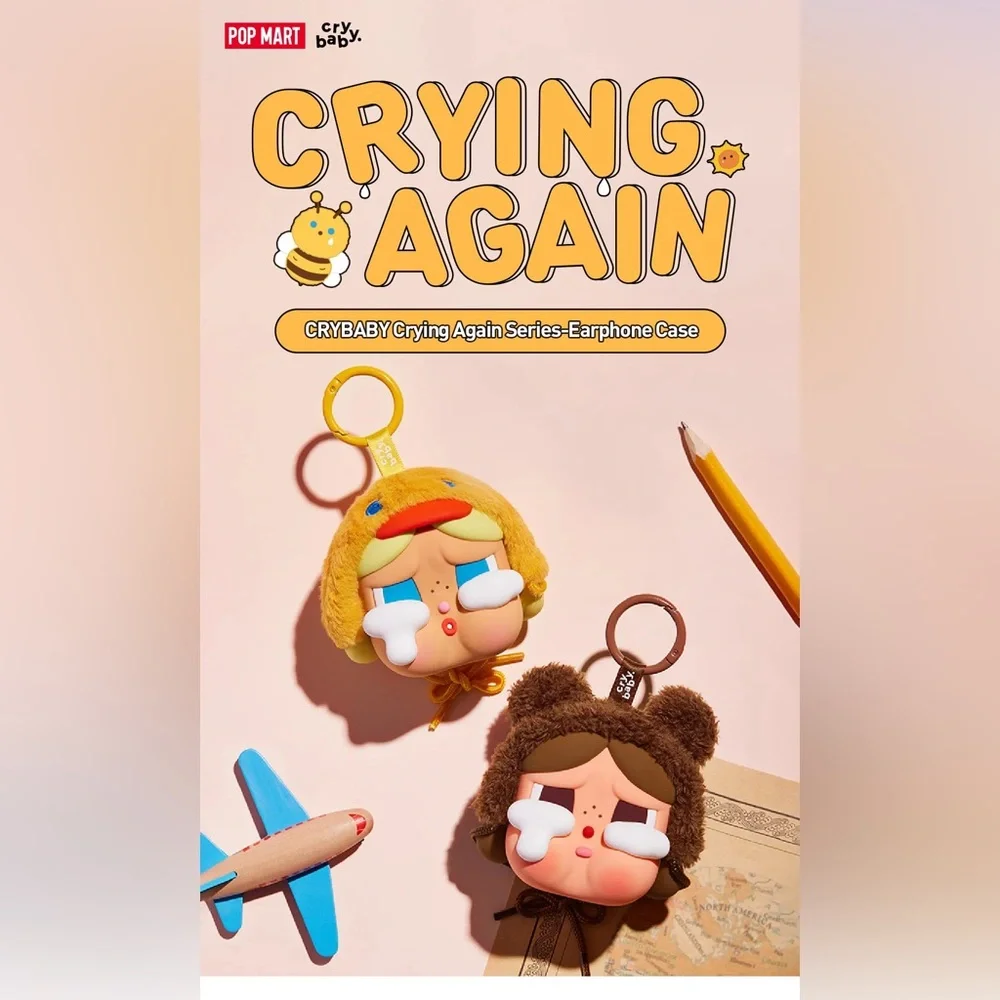 Pop Mart Crybaby Crying Again Series Earphone Case - Duck You NWT
